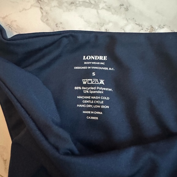 Londre Blue Bikini Bottoms Small Soft Navy NWT - Picture 3 of 5